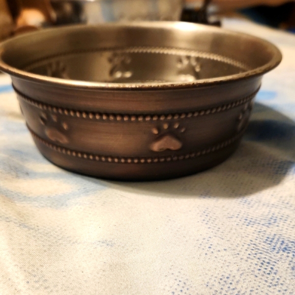 Decorative Pet Bowl with Paw Prints - Picture 1 of 3